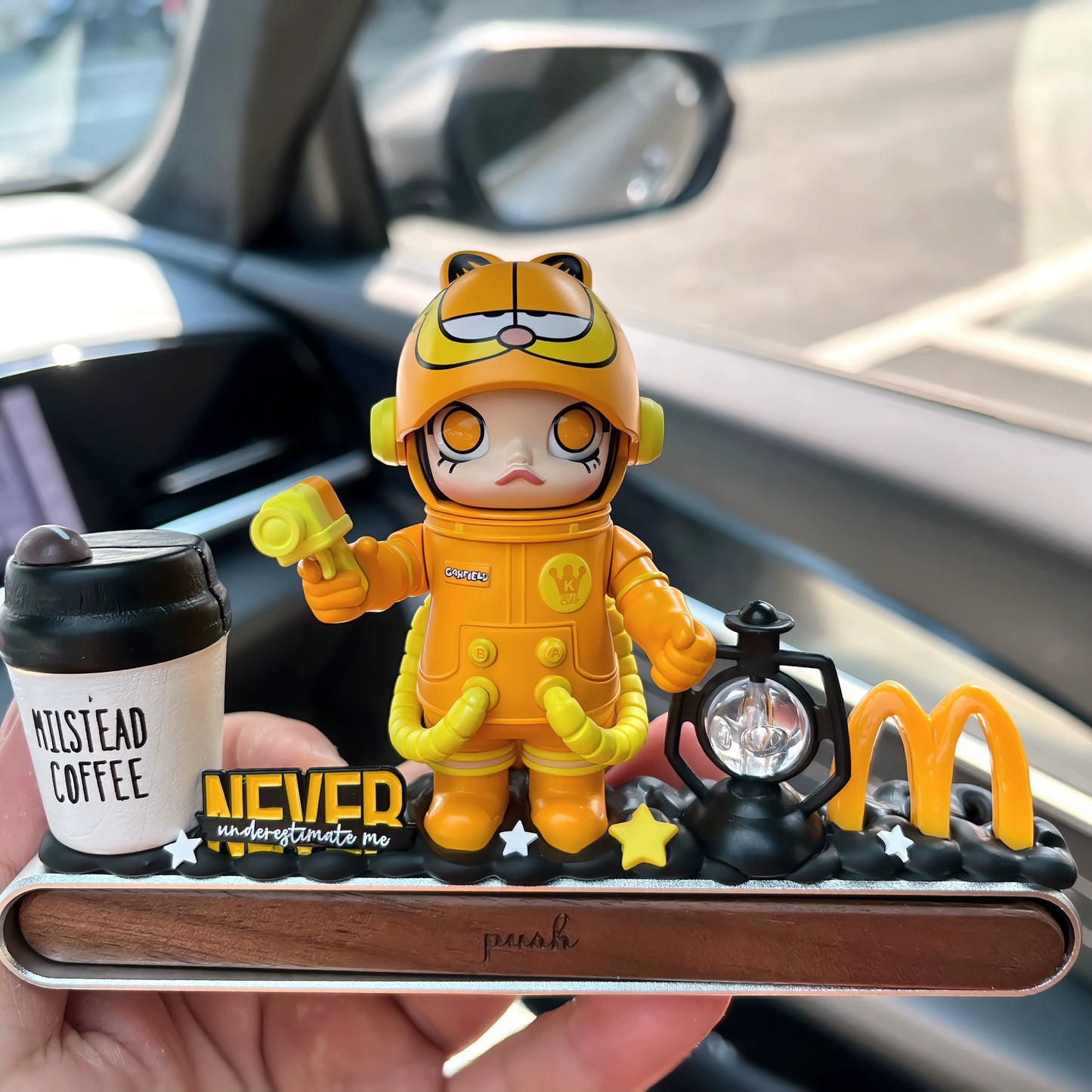 red astronaut dashboard ornament