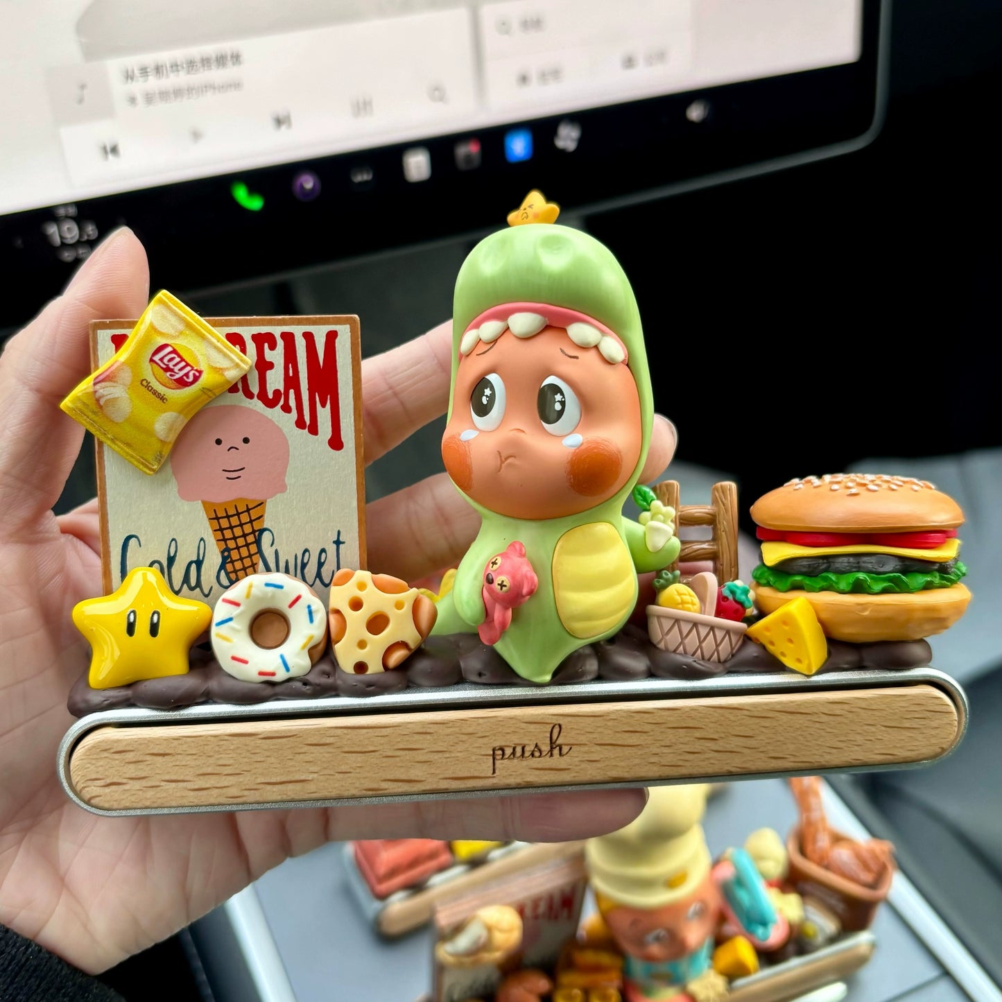 Fortune Cookie Girl Dashboard Ornament