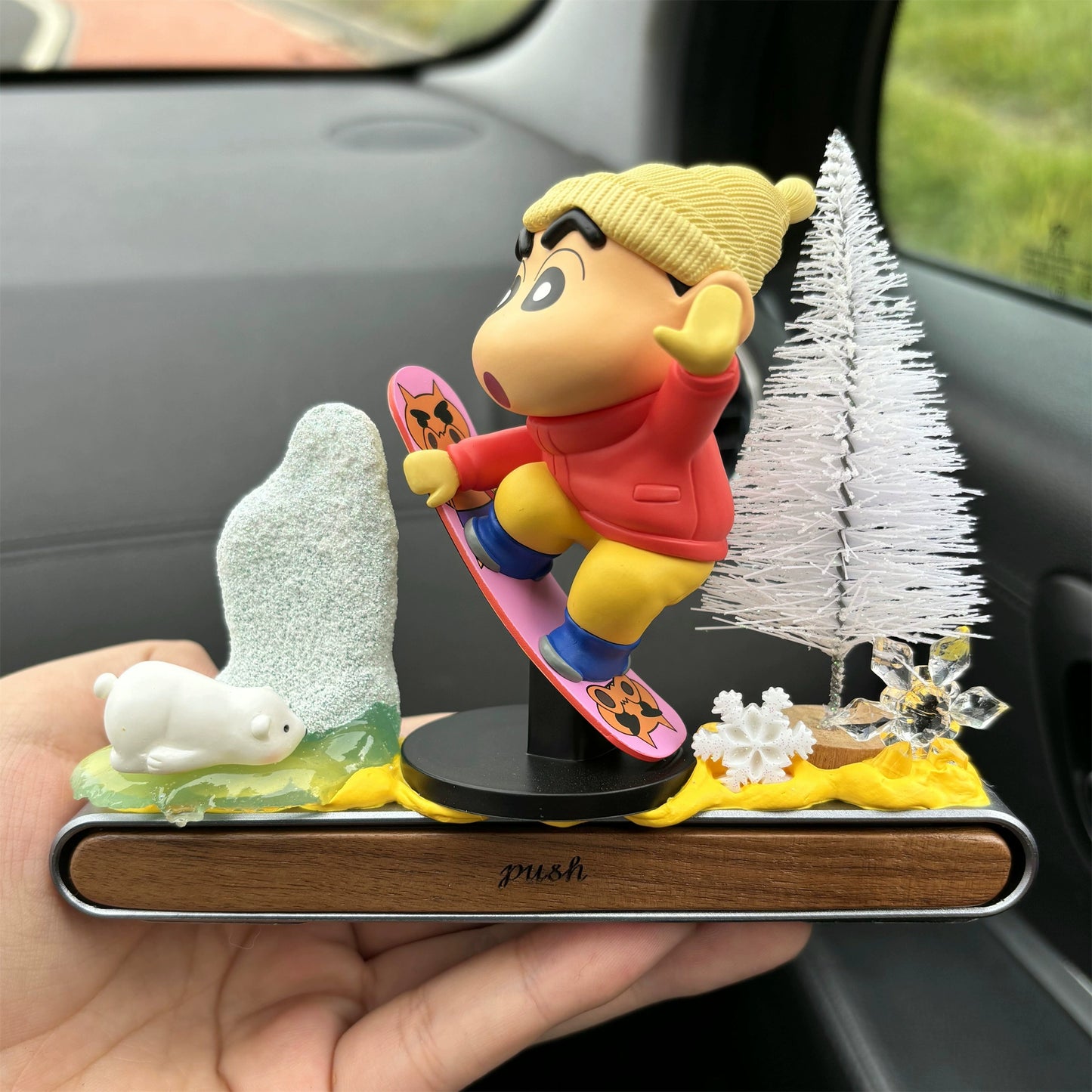 Crayon Shin-Chan Lazy Summer Dashboard Ornament