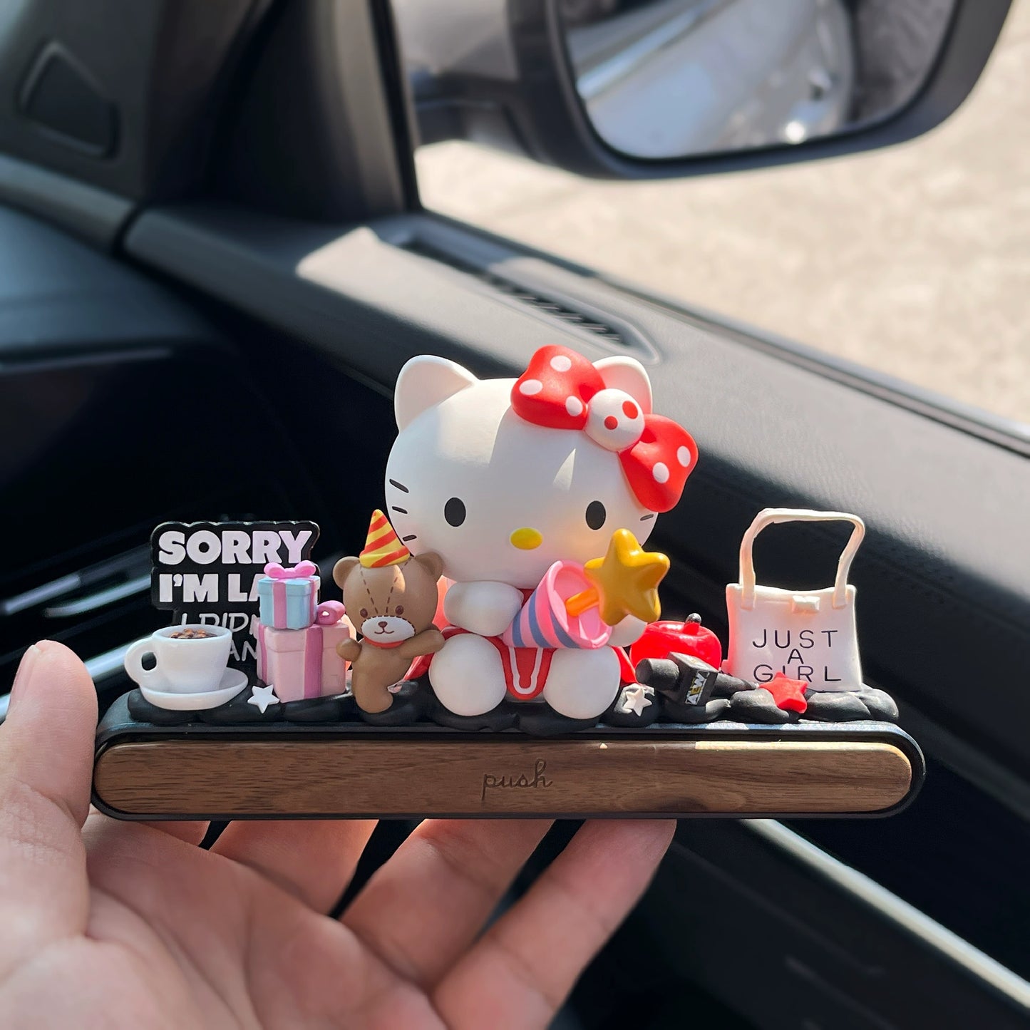 Helllo Kitty Girl Inspired Dashboard Ornament