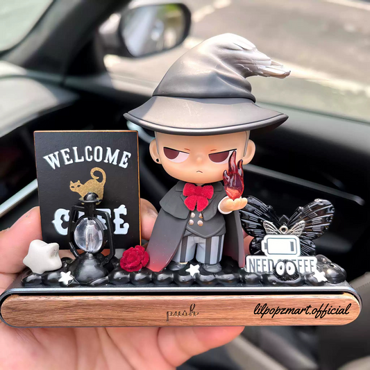 Futuristic wooden dashboard ornament with hidden parking number plate – Light Speed Knight, Alchemist, Captain, Falcon styles